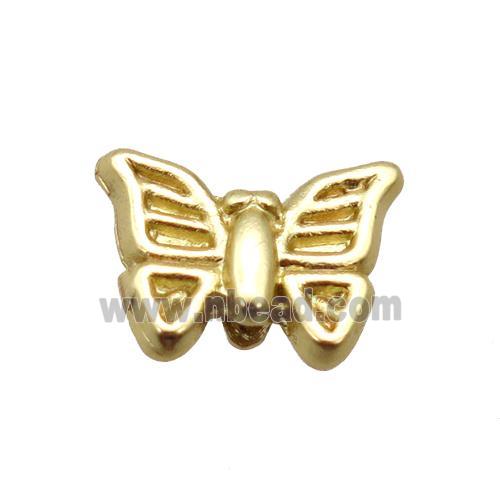 copper butterfly beads, duck gold, Unfade