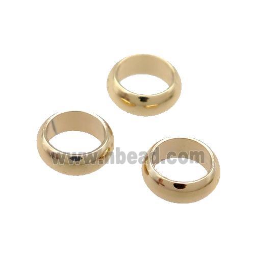 Copper Ring Beads Unfaded Light Gold Plated