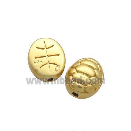 Copper Tortoise Beads Unfade Gold Plated