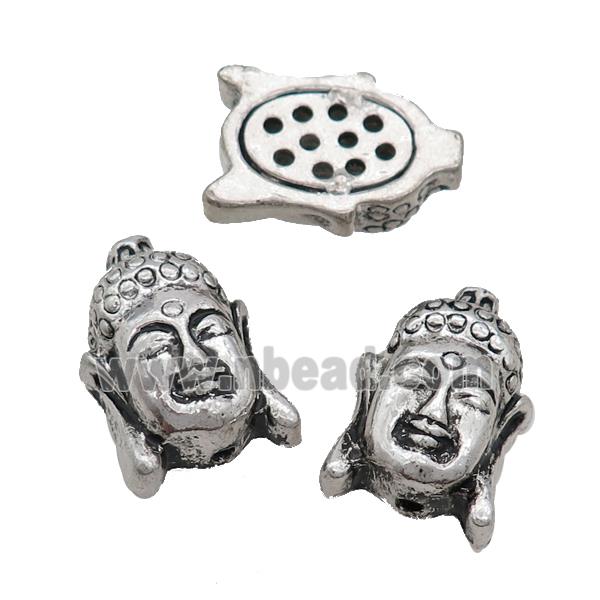 Tibetan Style Buddha Beads Zinc Antique Silver