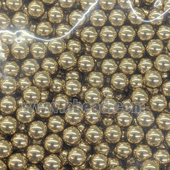 Raw Copper Brass Beads Solid Smooth Round