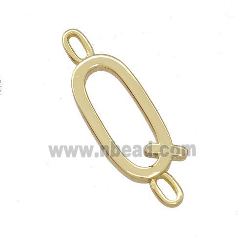 Copper Connector Letter-Q Gold Plated