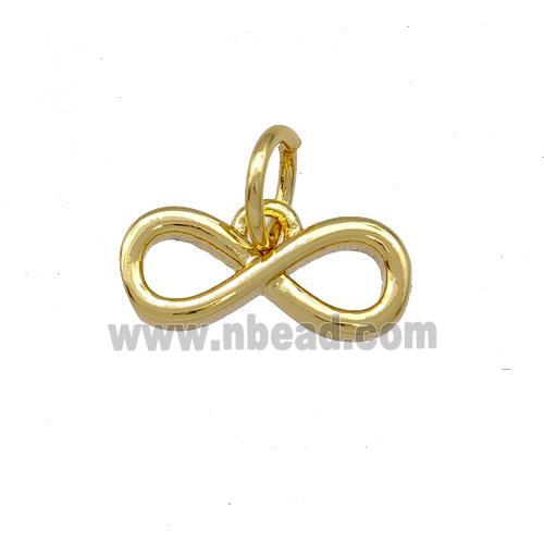 Copper Infinity Pendant Gold Plated
