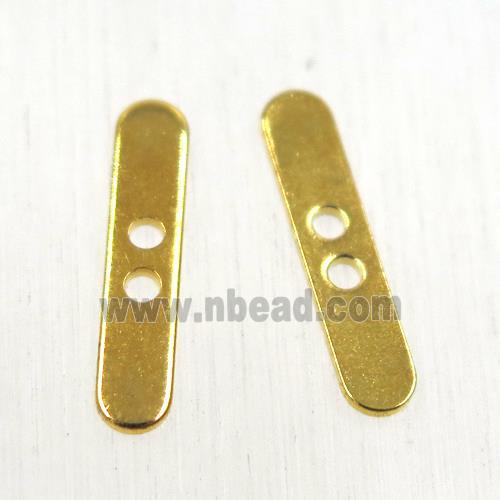 brass bead, gold plated