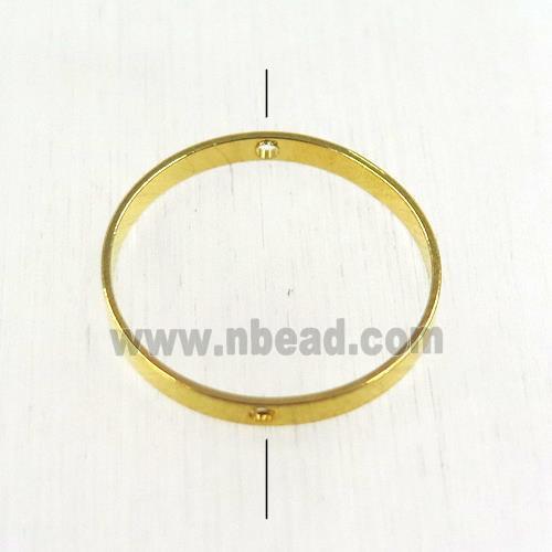 brass ring beads, gold plated