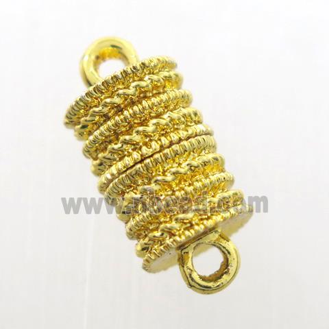 iron clasp, magnetic, gold plated
