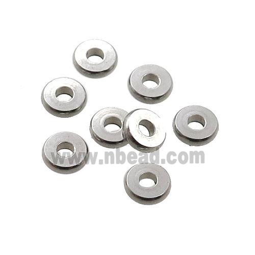 copper spacer beads, heishi, unfade, platinum plated