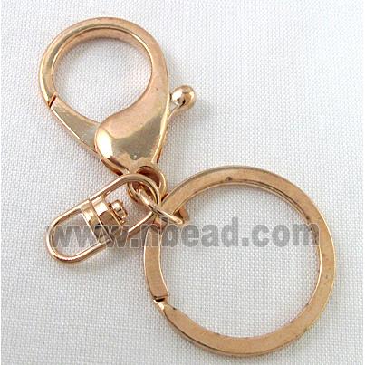 DIY key clasp, light-gold