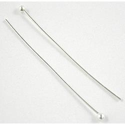 silver plated copper HeadPins with round ball