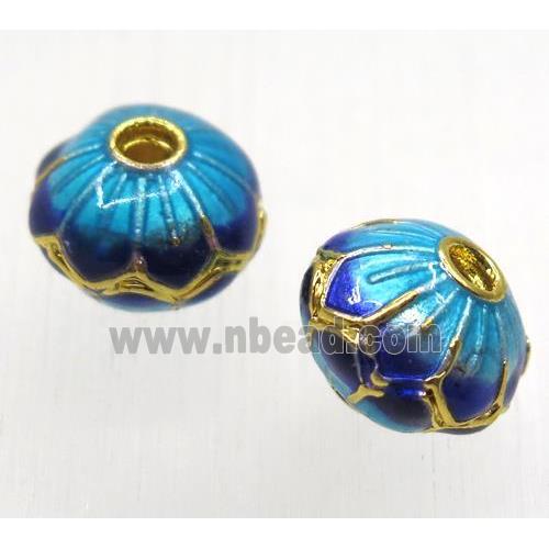 enameling copper spacer bead, flat round
