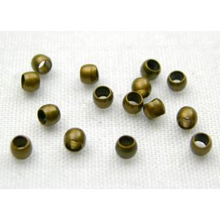 Crimp Beads, Copper, Round, Antique Bronze