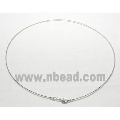 Silver Plated Copper Necklace wire