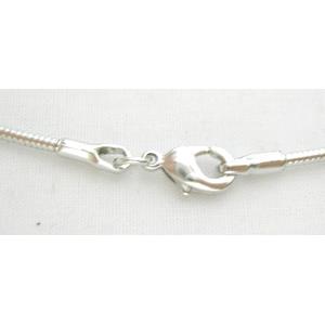 Platinum Plated Copper Necklace Wire