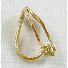 Gold Plated Copper Earring Clip , Nickel Free