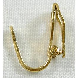 Gold Plated Copper Earring Clip , Nickel Free