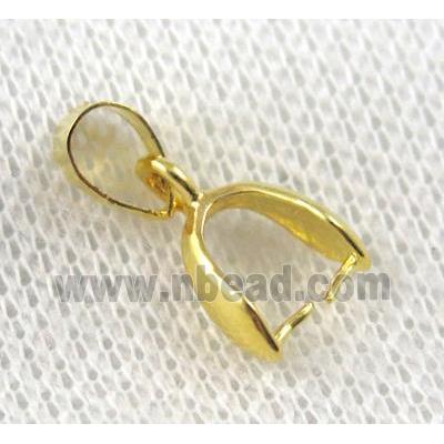 Copper Pinch Bail Clasp Gold Plated