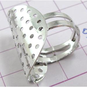 Ring Settings with sieve, copper, nickel free