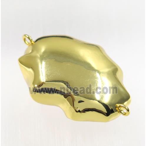copper connector, gold plated