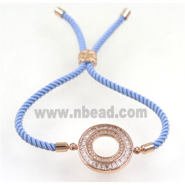 handmade bracelet with nylon wire, zircon bead