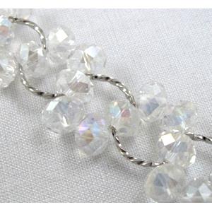 Chinese Crystal glass Bracelet, clear
