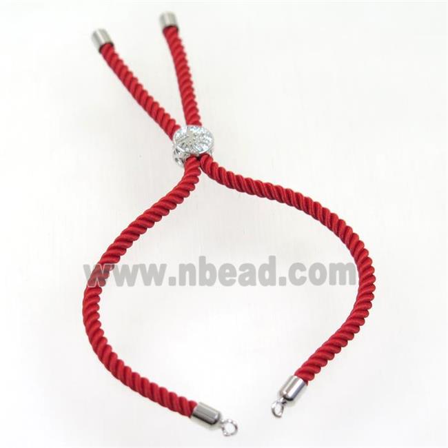 red nylon cord bracelet chain