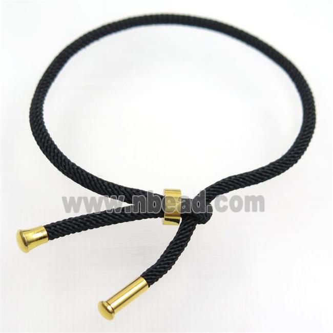black nylon bracelet, resized