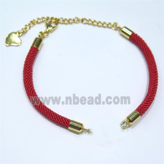 red nylon cord for bracelet