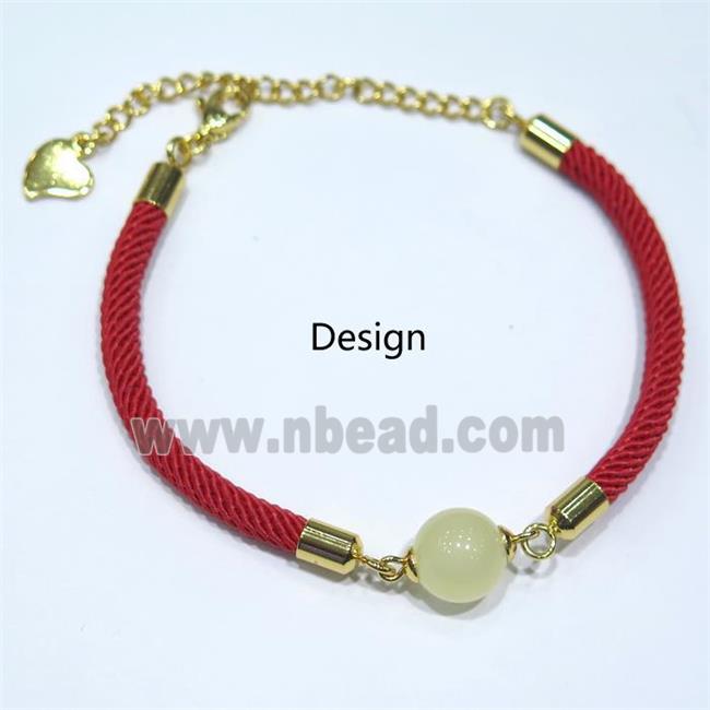 black red nylon cord for bracelet