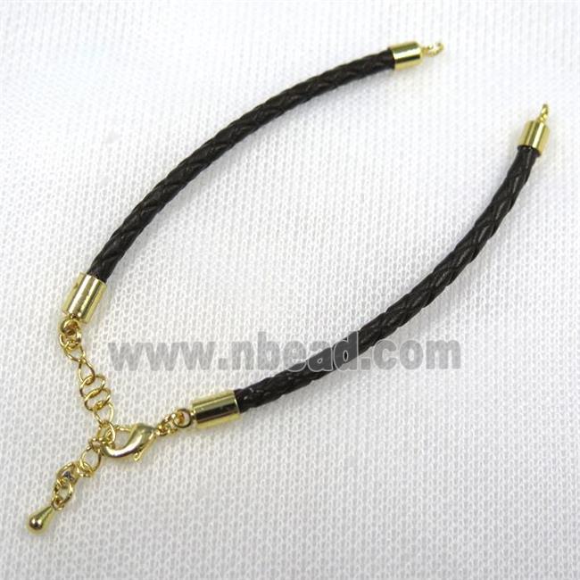 PU leather bracelet chain