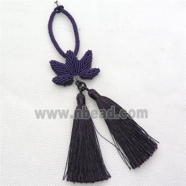 Nylon wire tassel pendants