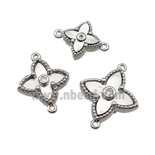 copper star connector, platinum plated