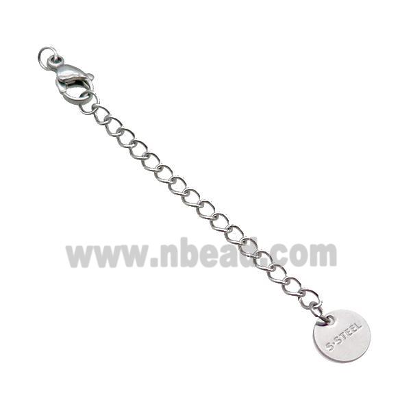 Raw Stainless Steel Necklace Extender