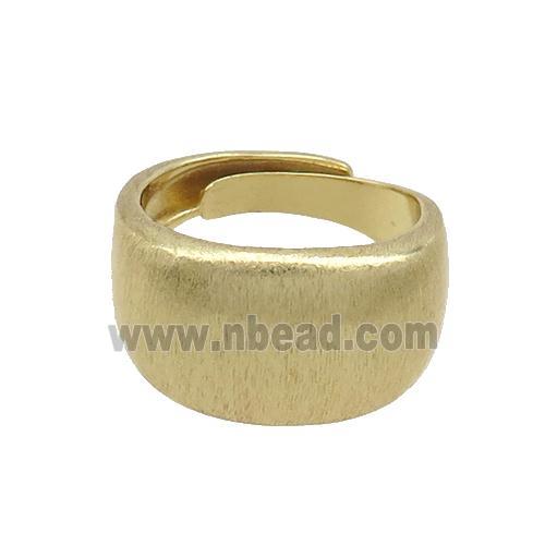 Copper Ring Adjustable Gold Plated