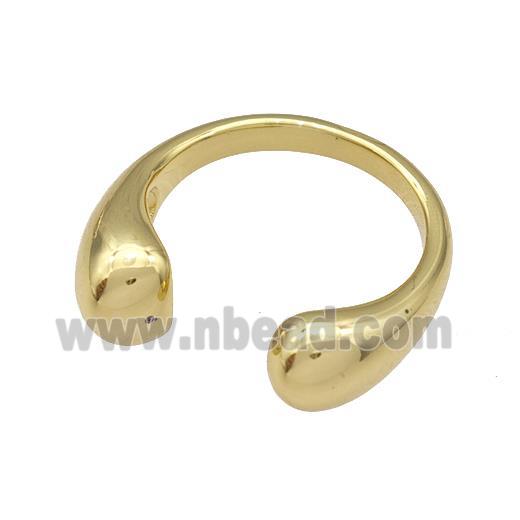 Copper Rings Gold Plated