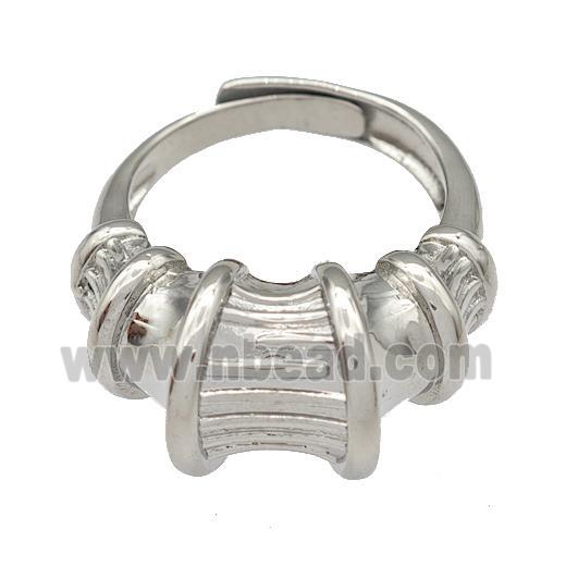 Copper Rings Adjustable Platinum Plated