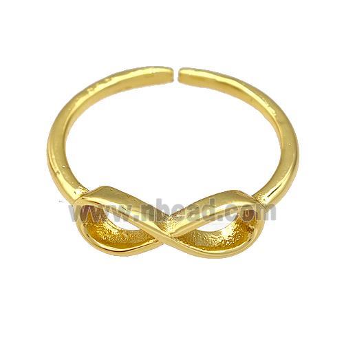 Copper Infinity Rings Gold Plated