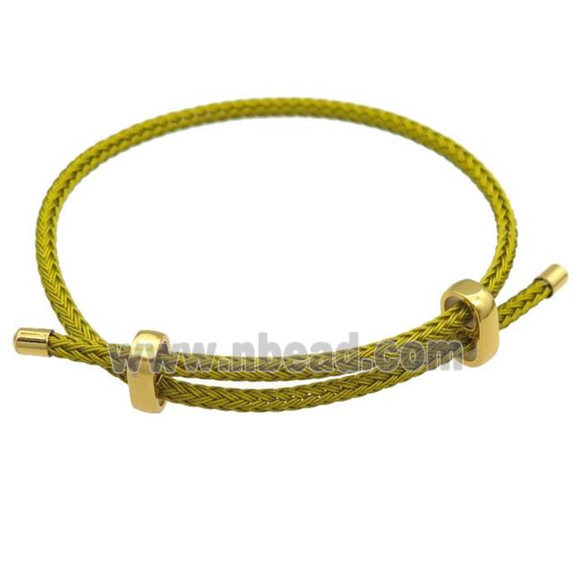 gold Tiger Tail Steel Bracelet, adjustable