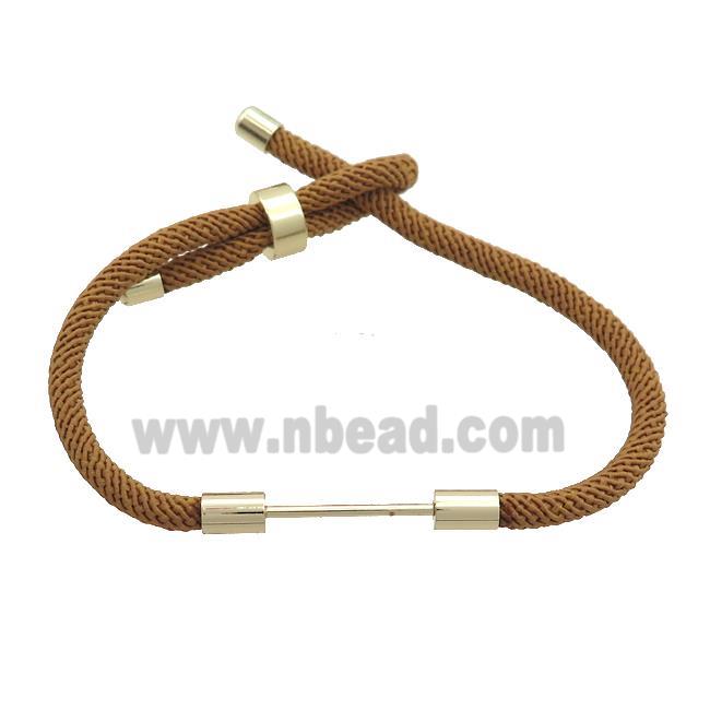 Brown Nylon Bracelet Chain