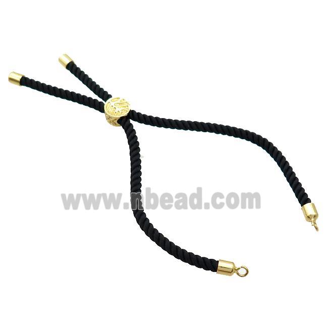 Black Nylon Bracelet Cord