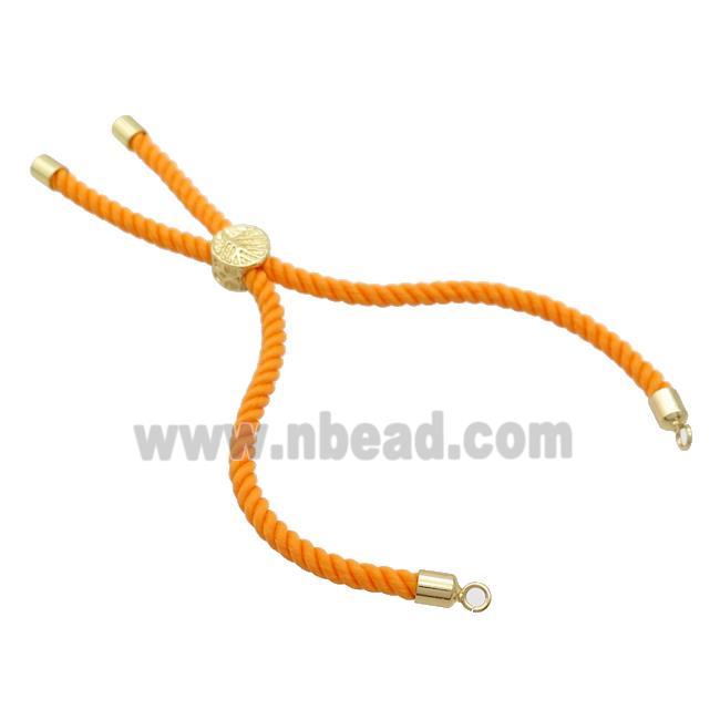Orange Nylon Bracelet Cord