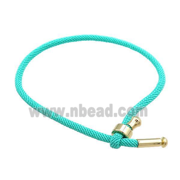 Nylon Bracelet Adjustable Green