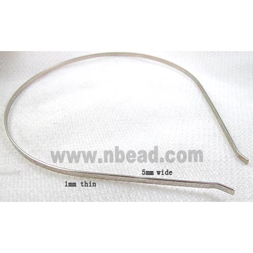 Platinum Plated  steel alloy Hair Bands