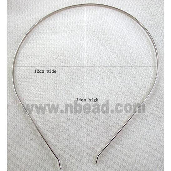 Platinum Plated  steel alloy Hair Bands