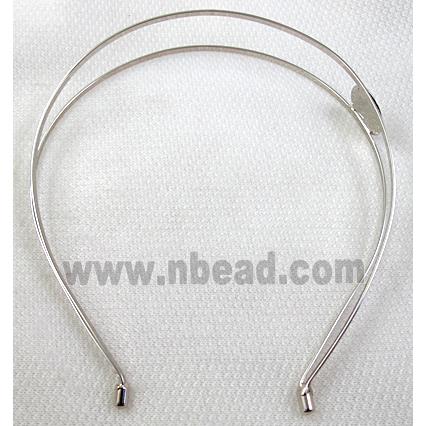 Platinum Plated steel alloy Hair Bands
