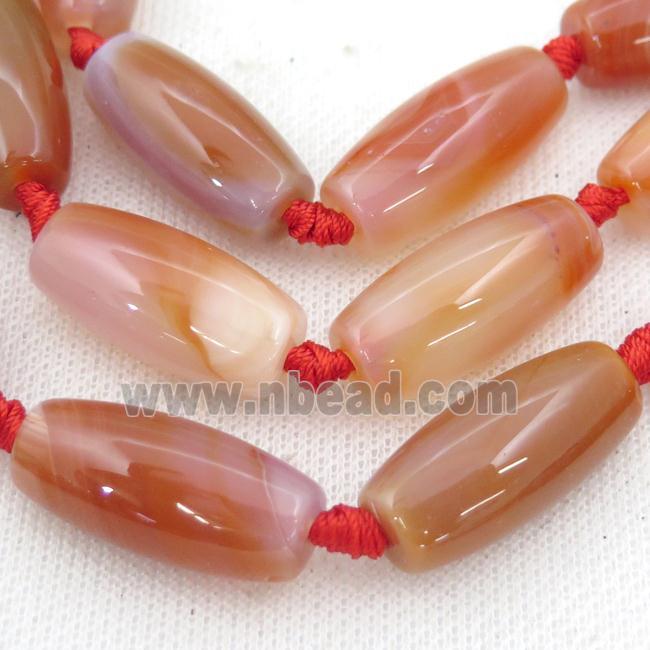 red Agate rice Beads