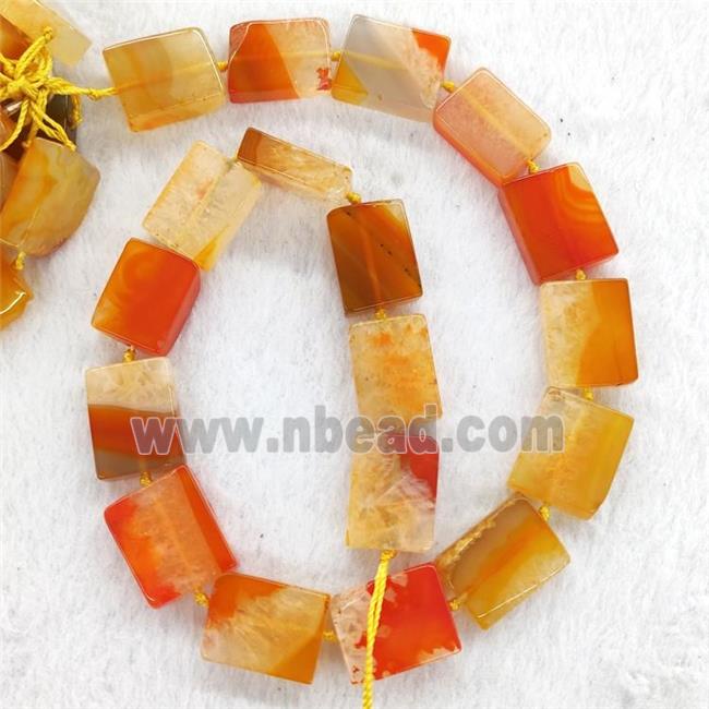 Orange Agate Rectangle Beads Dye