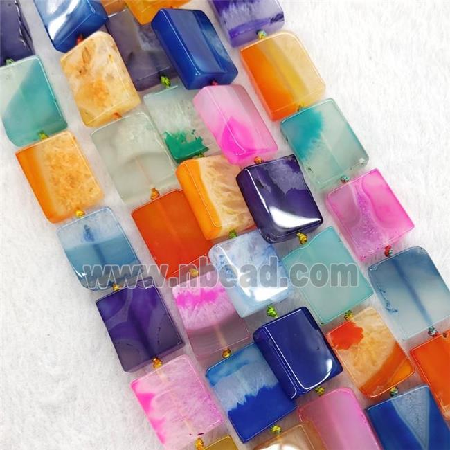 Mixed Color Agate Rectangle Beads Dye
