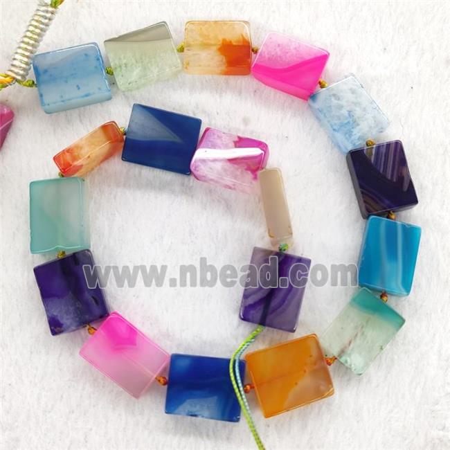 Mixed Color Agate Rectangle Beads Dye