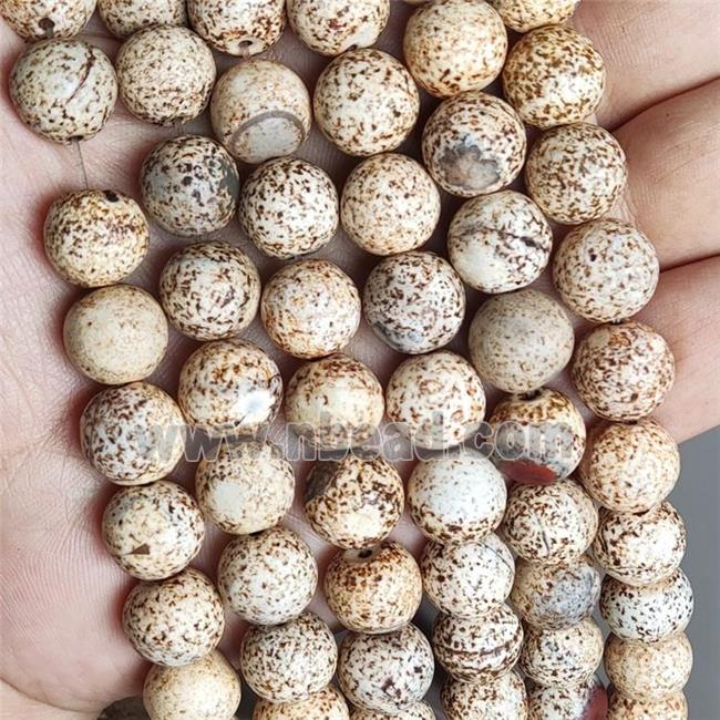 Bodhi Agate Beads Round Smooth