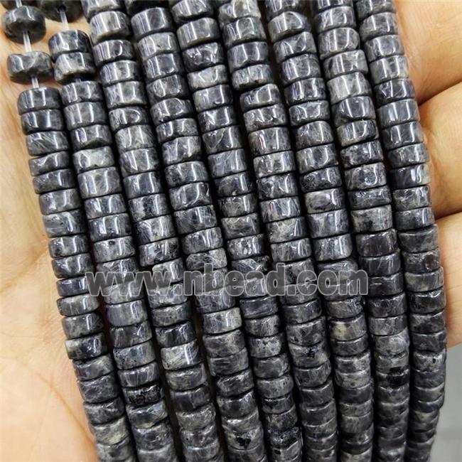 Black Labradorite Heishi Beads Larvikite